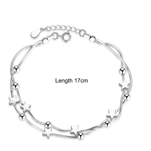๐ซ Sterling Silver 925 Star โญ๏ธ Bracelet - Picture 3 of 3
